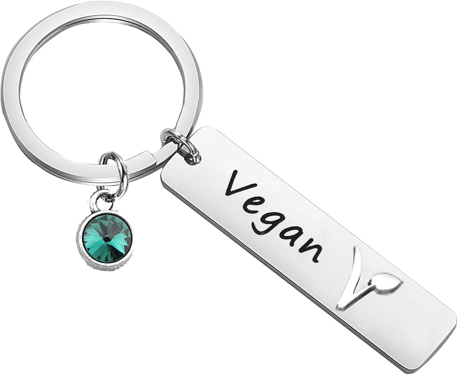 PLITI Vegetarian Gifts Vegan Keyring Herbivore