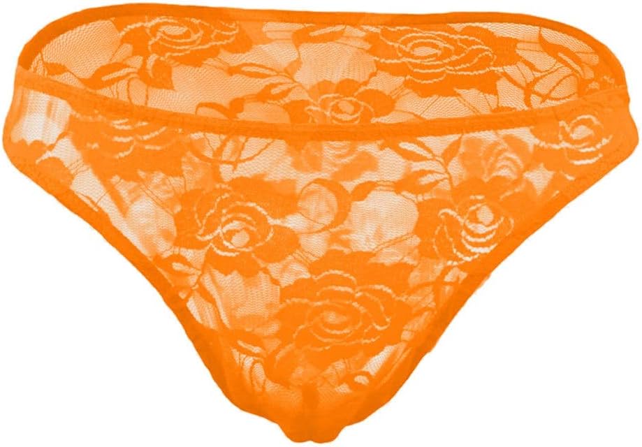 orange lace underwear