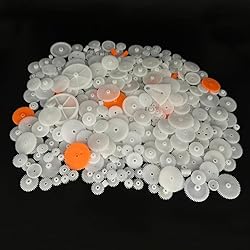 394PCS Small Motor Gears Plastic Gears for Motor RC