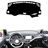 leather dash board cover mat Compatible with KIA