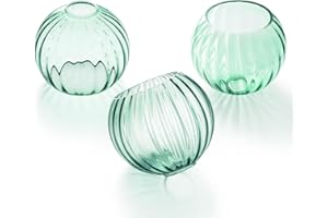 ANYLOVE 3 Pack Clear Glass Shade,Replacement Globe & Cover for Lighting Fixture, 6" Diameter, Replacement with 1.65 Inch Fitter for Wall Lamps Chandeliers or Ceiling Light (3 Pack - 6 Inch - Green Glass)