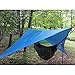 Vigor Waterproof Rainfly Large Tent Tarp for Camping and Snow Protection with Reflective Rope and Windproof Stakes, Blue
