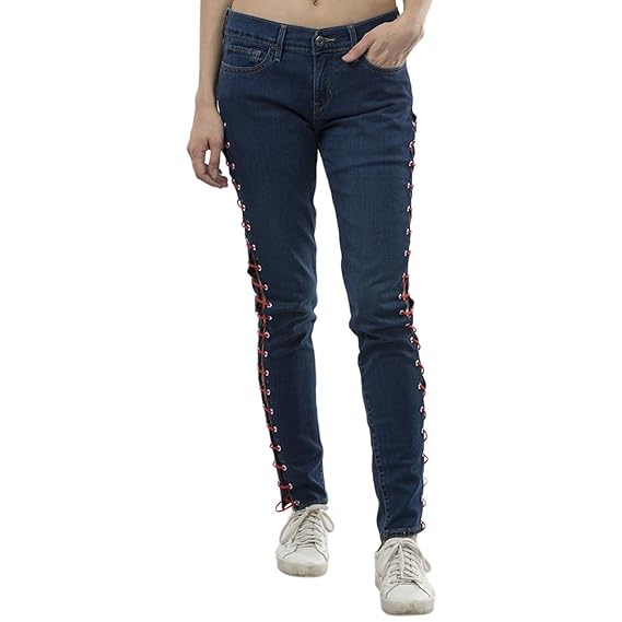 jeans with strings on the side