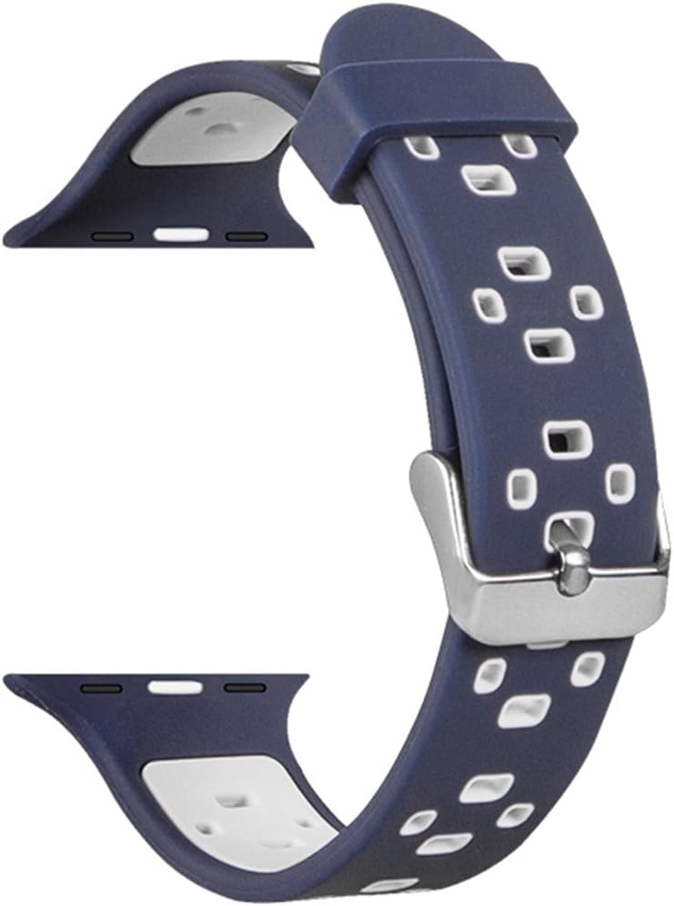 HeiKe Compatible iWatch Band 42mm,Soft Silicone Sport Replacement Wristband with Holes for iWatch Series 1 Series2 Series3 Nike+ Edition