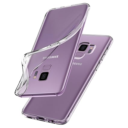 Spigen 592CS22826 Liquid Crystal Kompatibel mit Samsung Galaxy S9 Hülle, Transparent Silikon Handyhülle Durchsichtige Schutzh