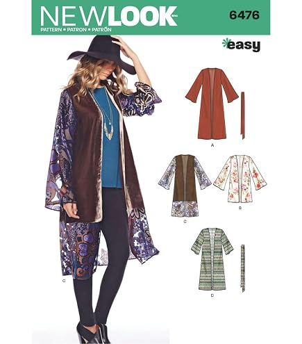 Cartamodello Kimono Donna Simplicity 1108 - Taglie Da XXS A XXL