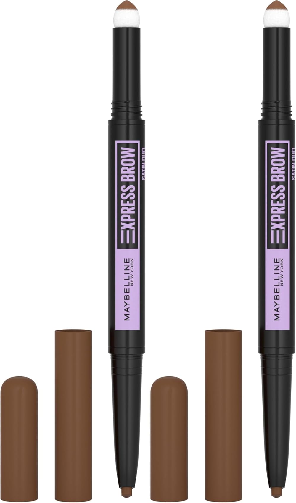 Maybelline Express Brow Duo Eyebrow Pencil Pen + Filling Powder Medium Brown