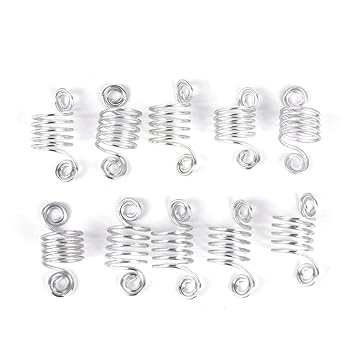 Amazon Com 20pcs Lot Dreadlocks Beads Gold Silver Mixture Colors