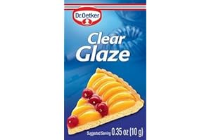 Dr. Oetker Clear Glaze 6pk with Mirror Cake Glaze and Clear Glaze for Fruit Tarts Bundled By QualBuy