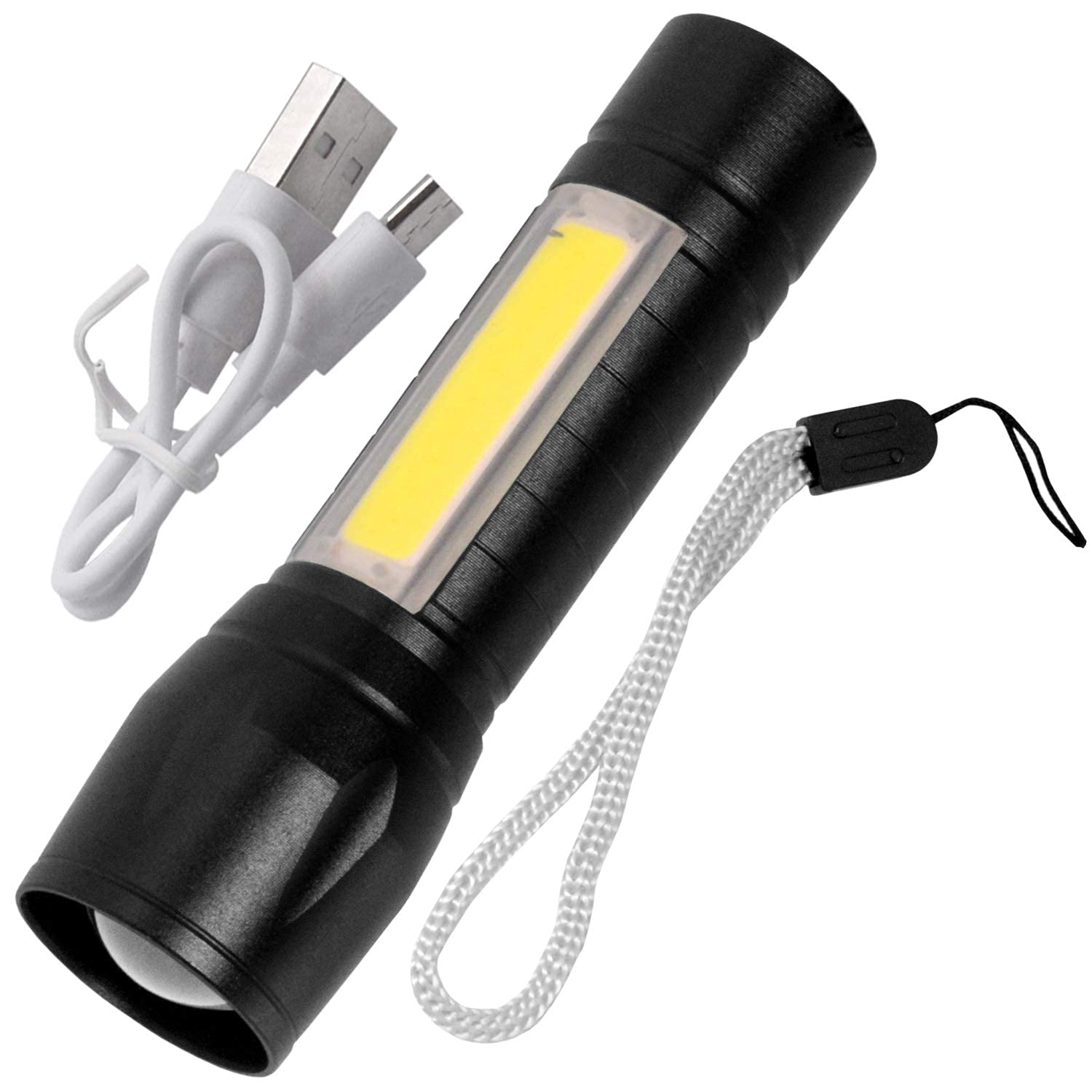 9FT 4 Tactical Flashlight and Desk Lamp with Gift Box Focus Zoom Torch