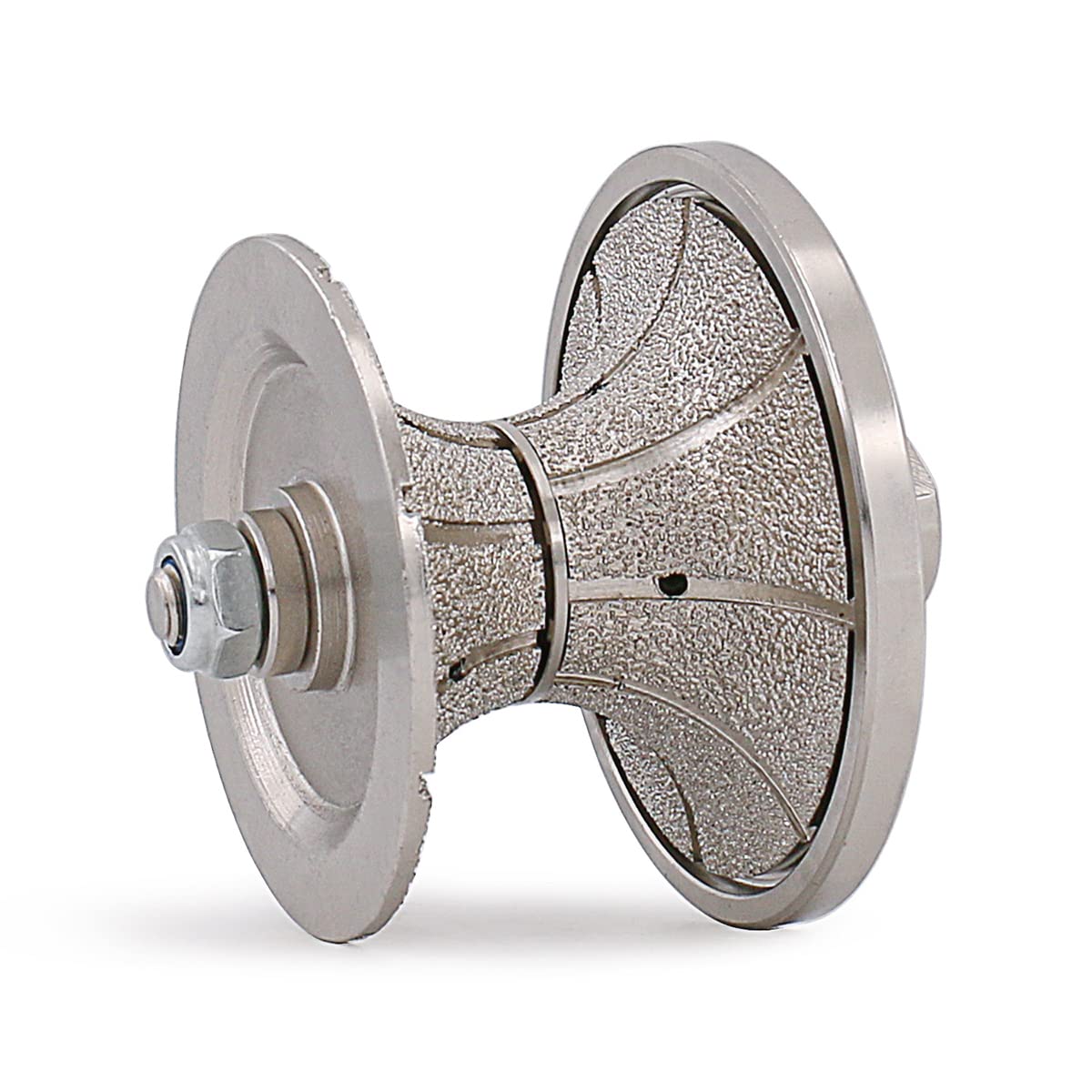 HOMESOM V50 Full Bullnose Diamond Hand Profiler,Vacuum Brazed Router Bit Wet Use for Hand Tool Granite Marble Grinding with Thread M14