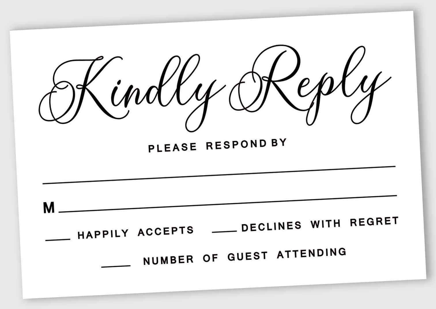 Inkdotpot 50 Blank RSVP Cards With White Envelopes White 4"x6" Response Cards-RSVP Reply Card For Wedding-Bridal Shower-Baby Shower-Rehearsal Dinner