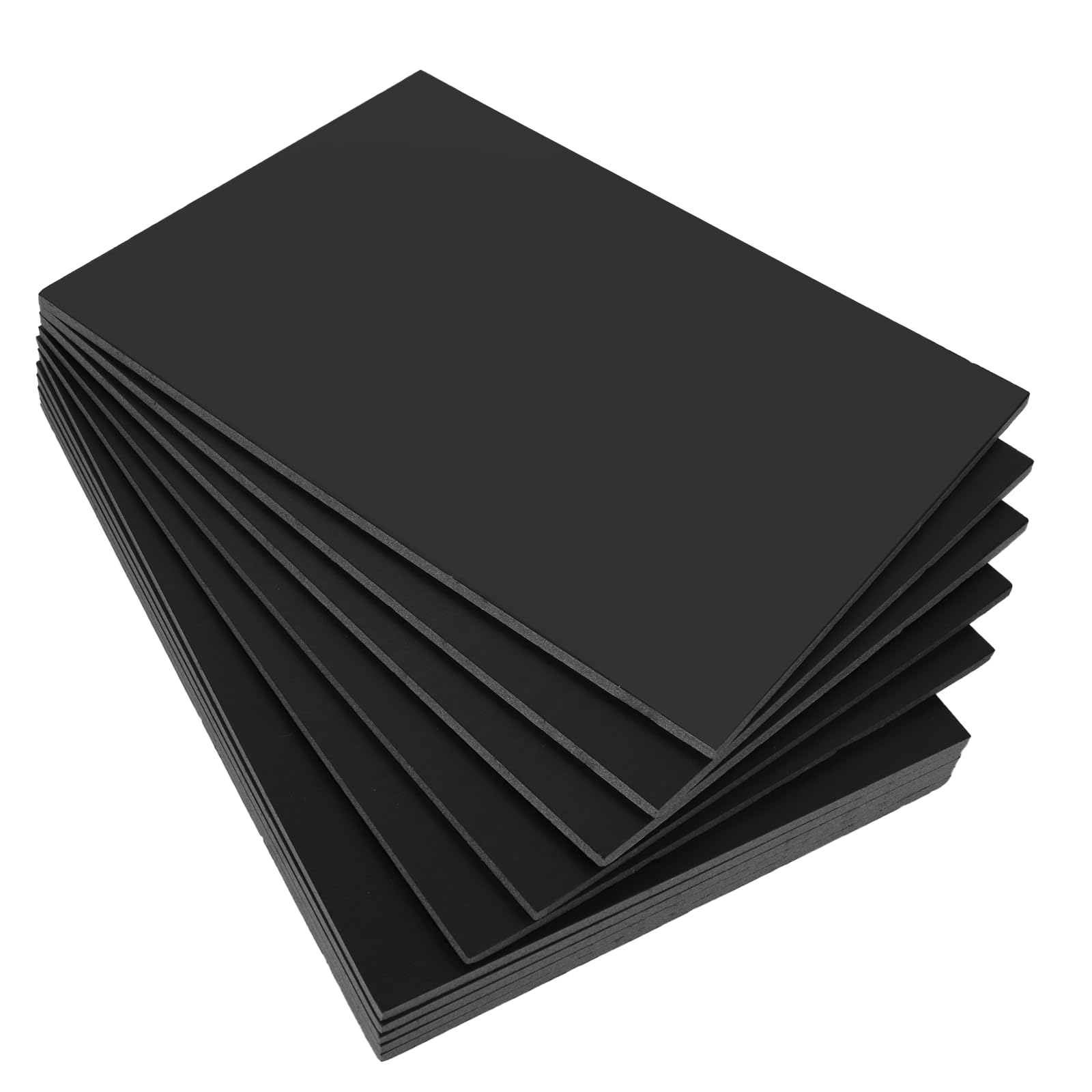 ASelected 10 Pack A4 Foam Board, Black Polystyrene Foam Sheet 5mm Thick Foam Board Sheets for Art Crafts, Model Making, Presentations, Mounting Photos