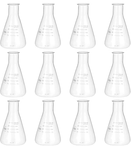 3 Flacons Erlenmeyer ULAB Scientific - Verre Borosilicate 3.3 - 150ml, 250ml, 500ml - Graduation émaillée