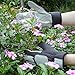 All-Season Leather Gardening Gloves - PROMEDIX - Garden Gloves With Pig Split Leather, Suitable For Thorny Rose Pruning and Yard Work,