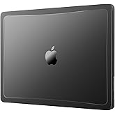 MOSISO Compatible with MacBook Air 13 inch Case 2026 2025 2024 2023 2022 M4 A3240 M3 A3113 M2 A2681, Crack-Resistant Hard Shell Case with Matte Surround for MacBook Air 13.6 inch Case, Black