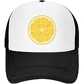 zilobkfe Lemon Trucker Hat,Adjustable Funny Food Mesh Cap,Unisex Baseball Caps,Suitable for Sports,Fishing,Travel
