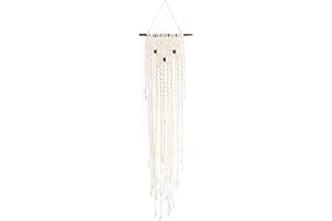 SOLID OAK Macrame Wall Hanger Kit - Three Flowers
