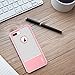 ULAK Compatible with iPhone 8 Plus Case, Heavy Duty Protection Shockproof Flexible TPU Bumper Case Durable Anti-Slip Lightweight Front Back Hard Protective Grip Cover 5.5 inch Rose Gold Minimal