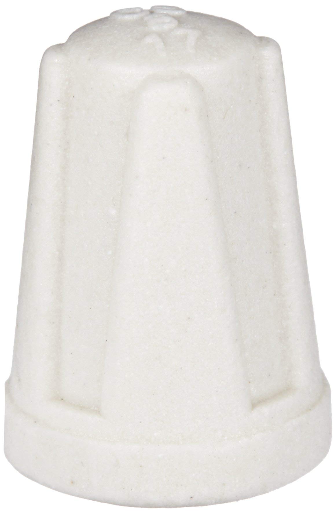 NSI TOP-M-CD Easy-Twist Medium Ceramic Wire Connector, 22-10 AWG at 600 V, Splicing Wire, 1000 F Max, White with Pack of 100 — image 1