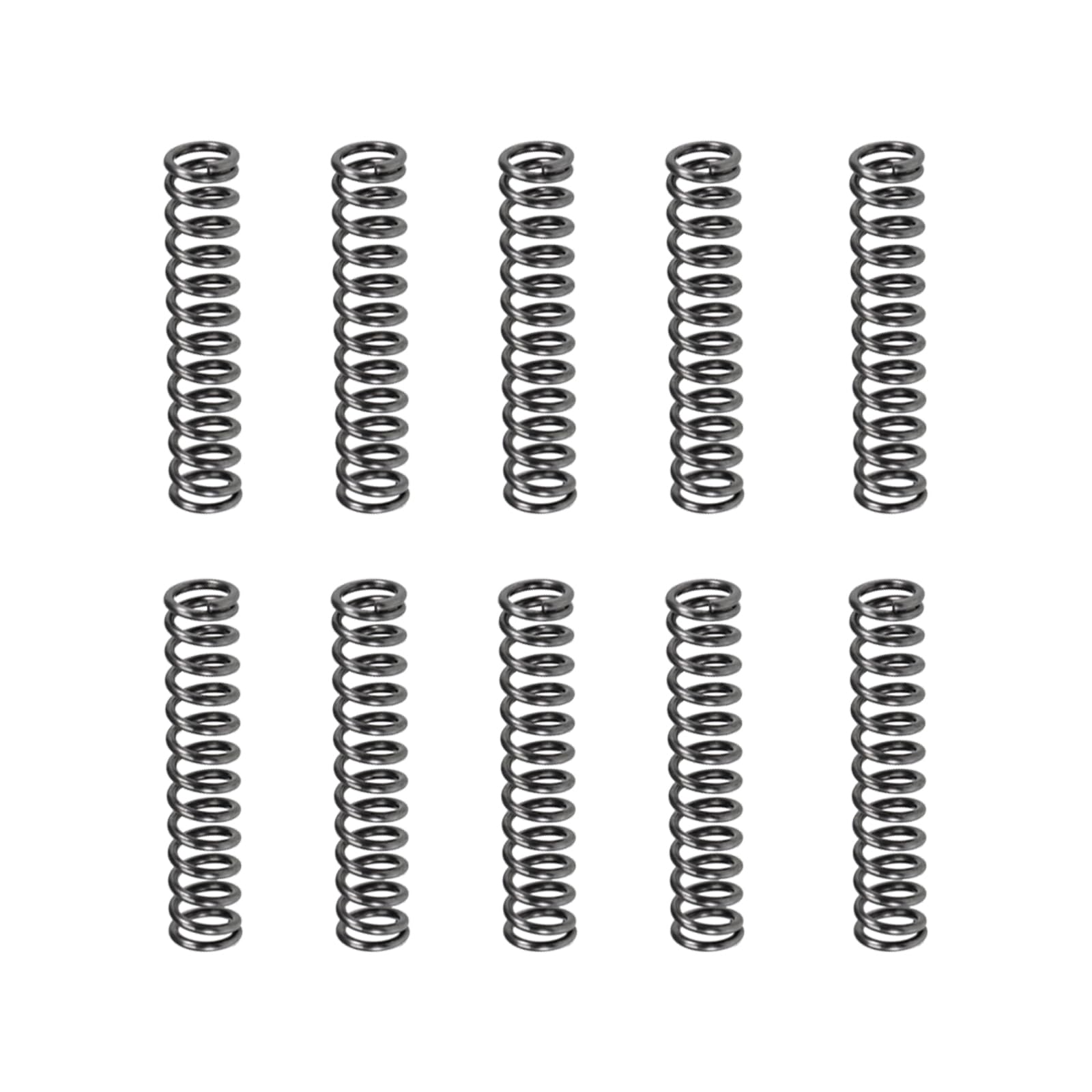 DTGN 1.2x8x40mm(DxODxL) Compression Spring - 15Pack - Good for Machinery - Spring Steel Extension Spring - Gray