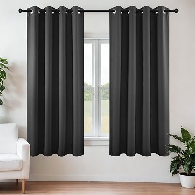 Joydeco Blackout Curtains 63 Inch Length 2 Panels Set