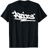 Aries Graffiti Zodiac Hip Hop Horoscope Star Sign T-Shirt