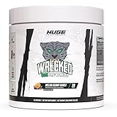 Wrecked Core - All-in-One Pre-Workout Supplement for Men & Women, Increase Energy, Focus & Pumps with L-Citrulline, Beta-Alanine, L-Tyrosine & More (30 Servings) (Melon Berry Burst)