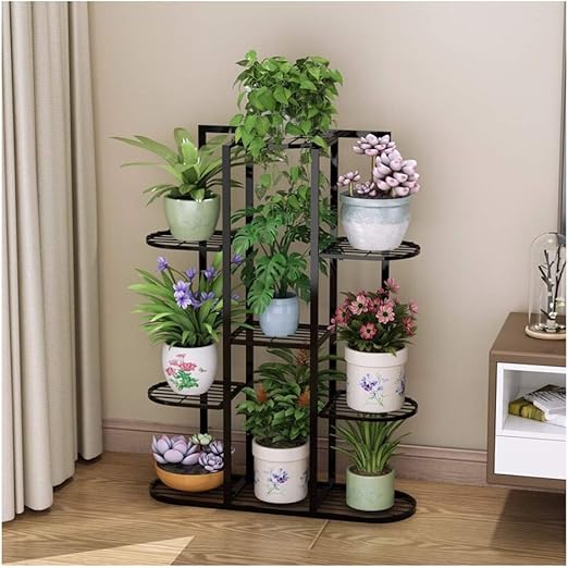 XHH Puesto de Flores, Hierro Forjado de Piso Estante del pote, de ...