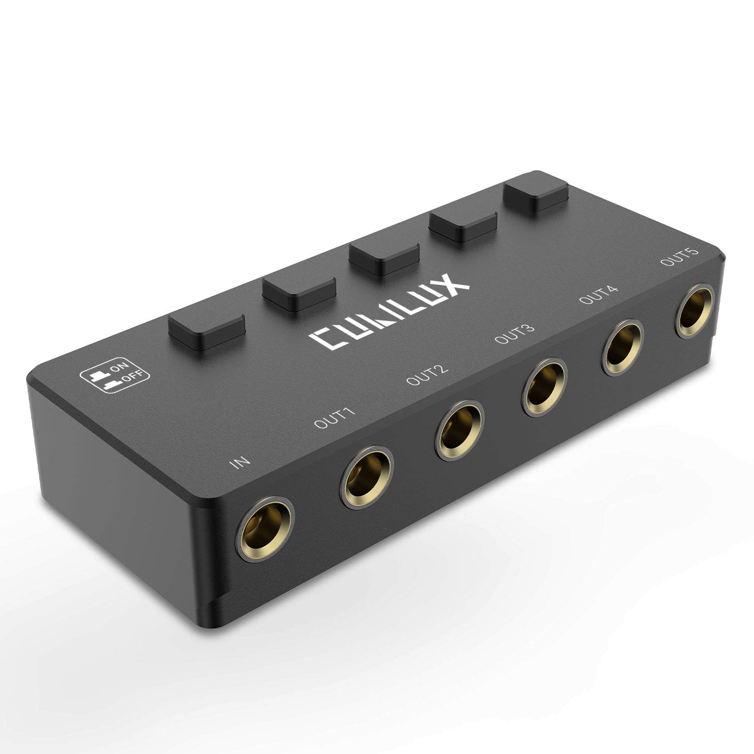 Cubilux 5-Way 6.35mm Stereo Audio Splitter with