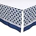 Navy Blue and Grey Geometric Patchwork 3 Piece Crib Bedding by The Peanut Shell