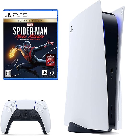 Amazon Co Jp Playstation 5 Cfi 1000a01 Marvel S Spider Man Miles Morales Ultimate Edition Ecjs セット Amazon Co Jp限定 オリジナルpc壁紙 配信 ゲーム