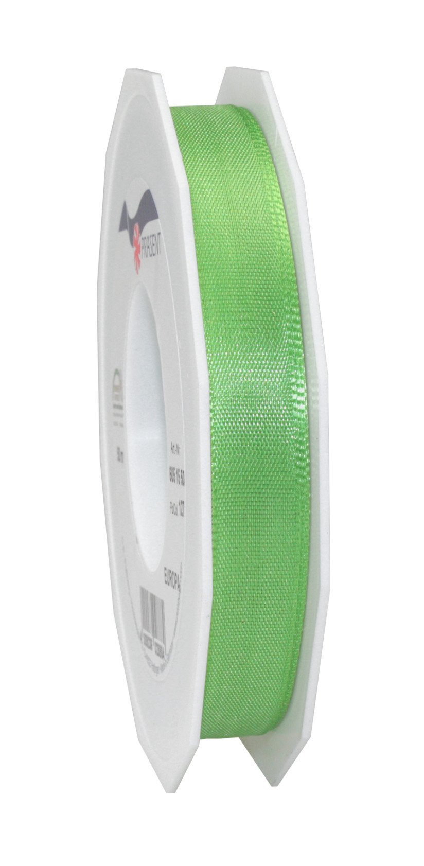 C.E. Pattberg Präsent - Europa Taffeta Ribbon Lime Green 15 mm width, 50 m length