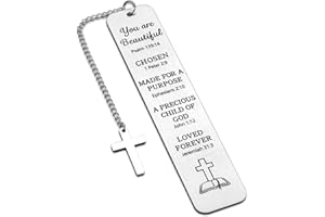 Christian Christmas Stocking Stuffers Baptism Gifts for Teen Boys Girls Women Men Cross Bible Verse Bookmark Inspirational Re