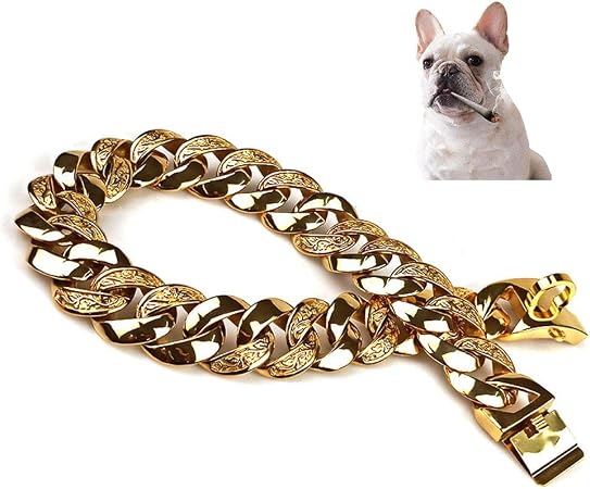 Utopiay Personnalisé Collier Dor étrangleur Pour Chien