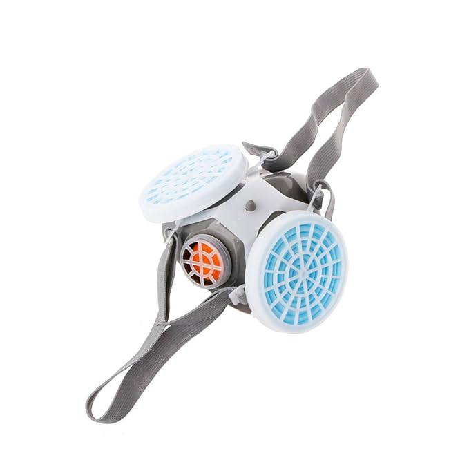 Celan Best Anti-Dust Atemschutzmaske, Industrie-Farbspritzer, Schutzmaske, Farbe: Blau + Grau