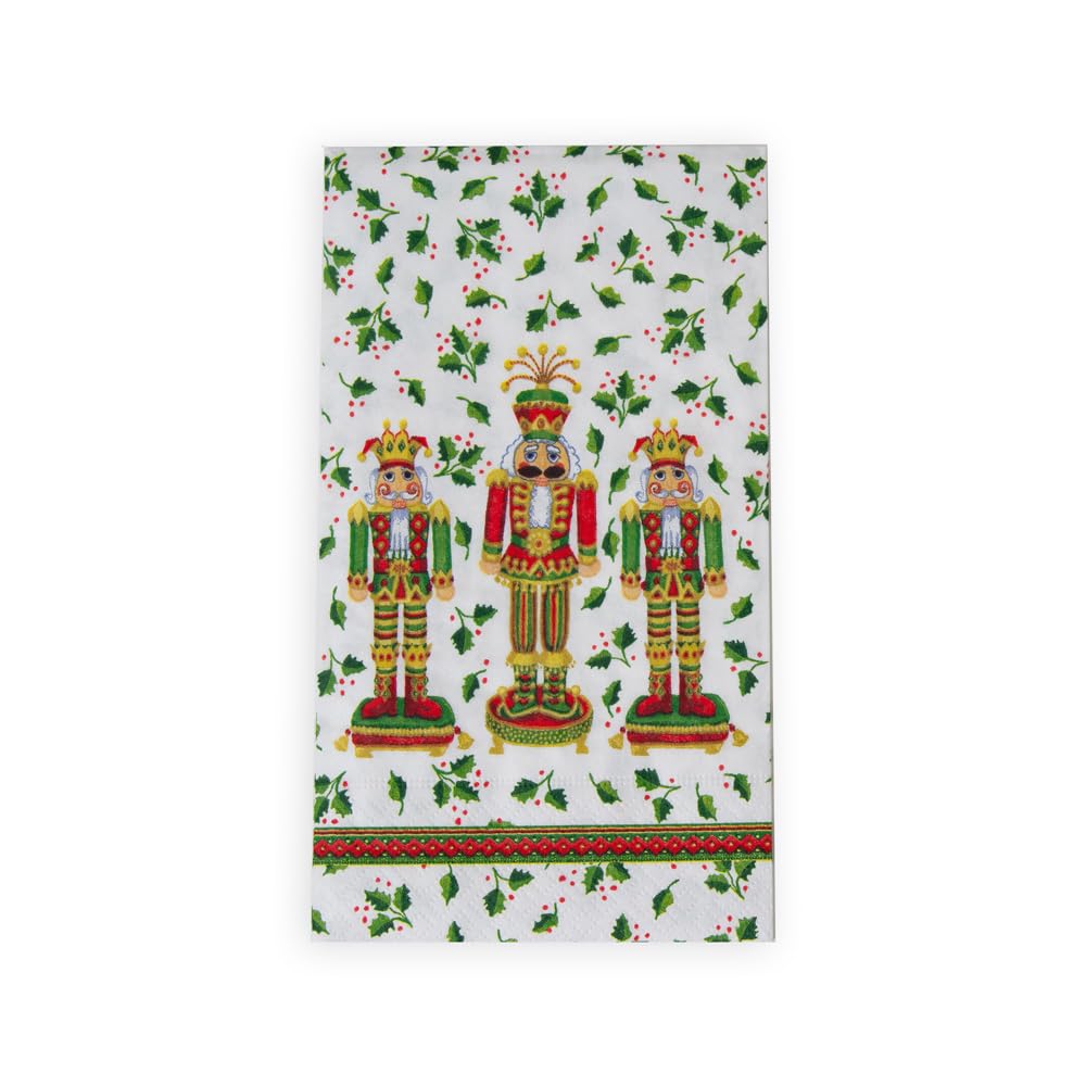 Nutcracker Christmas Guest Towel Napkins - 15 Per Package