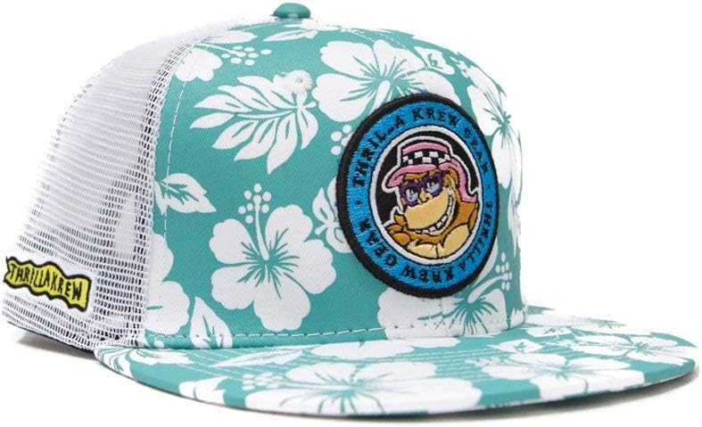 Thrilla Krew - Dot Logo Trucker Snapback/Hat/Cap - Floral Teal