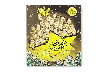Riegelein Fußball Adventskalender BVB zusätzlich mit Gimmick und individuellem Vereinsinhalt, 1er Pack (1 x 200 g)