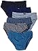 Hanes Classic Sport Brief 6-Pack Underwear, Assorted Solids/Heat, Large