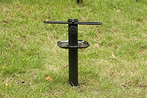 Focux Metal Beach Umbrella Sand Anchor Auger Screw Universal Sandgrabber for Beach Umbrella with Beach Bag Heavy Duty One Size Fits All Black (Black) - Thumbnail 5