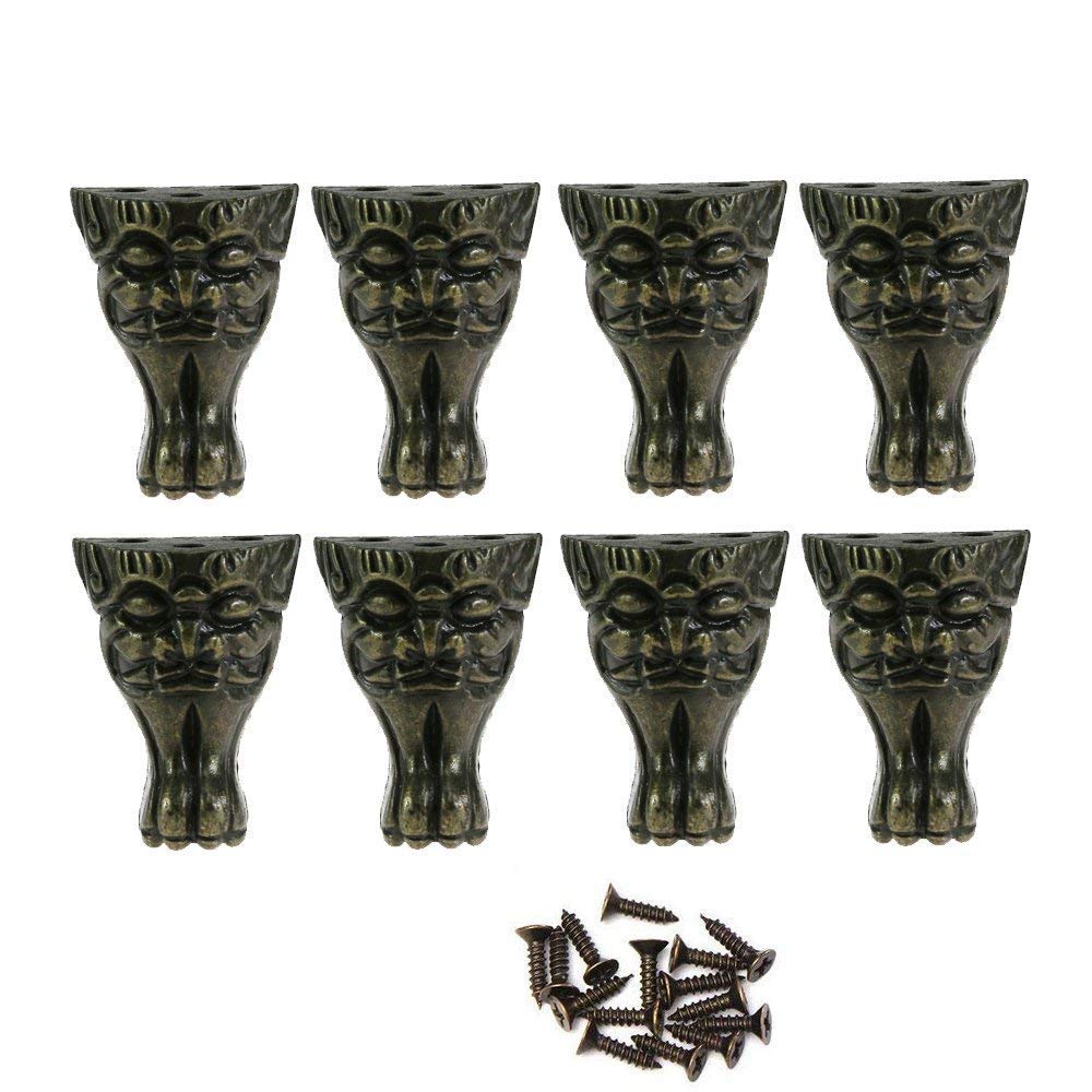 Amazon Com Beyondtime 8 Pcs Furniture Legs Antique Zinc Alloy