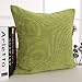 Deconovo Corduroy Pillow Case Cushion Cover with Invisible Zipper 18 x 18 Inch (Corduroy 18x18 Inch-4pcs, Oasis)