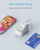 BEVA Travel Extension Lead 6 in 1 USB C Power Strip 1.5M Cruise Safe view 6