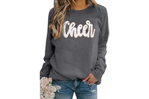 MNLYBABY Cheer Shirt Football Mom Sweatshirt: Women Cheerleader Shirts Chenille Mama Baseball Football Soccer Baketball Tops