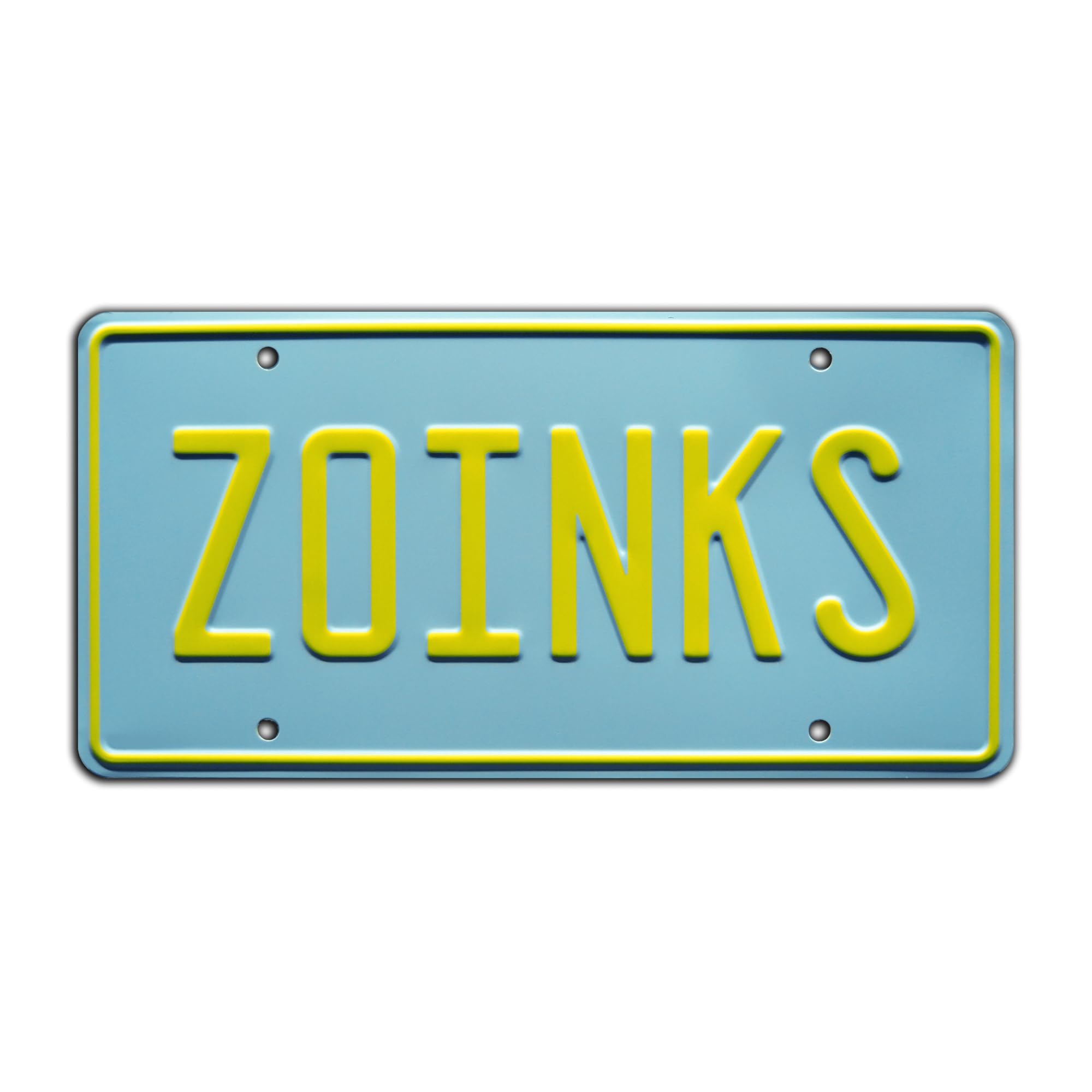 Celebrity Machines Scooby Doo | ZOINKS | Metal Stamped License Plate