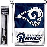 Los Angeles Rams Garden Flag with Stand Holder