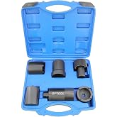 DPTOOL Spindle Nut Socket Tool Kit 6pc 1/2&rdquo; Drive Axle Lock Nut Socket Set | Wheel Hub Nut Remover Installer Compatible with Ford Dana 44/80 Toyota Dodge GMC Chevrolet 4WD Lug Out Spindle Socket Set