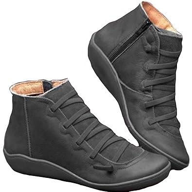  Yakio 2019 New Arch Support Boots 6 Grey Boots