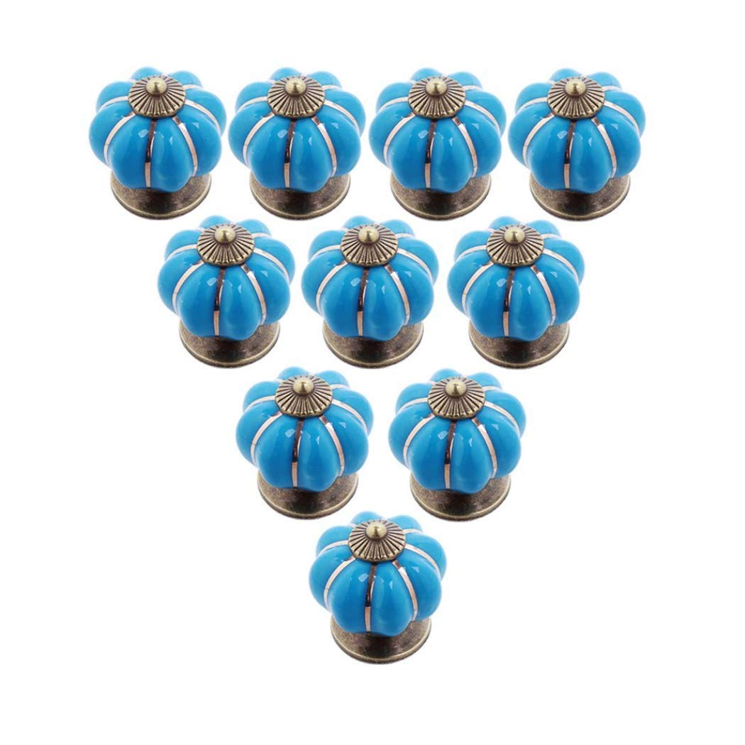 Türgriffe, Keramik, für Tür, Schublade und Schrank, blau: Amazon.de